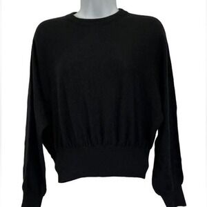 Lovers + Friends Black Wool Blend Knit Dolman Sleeve Sweater‎ Size Large